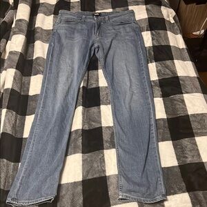 PAIGE Blue Straight Jeans Timeless Indigo Style